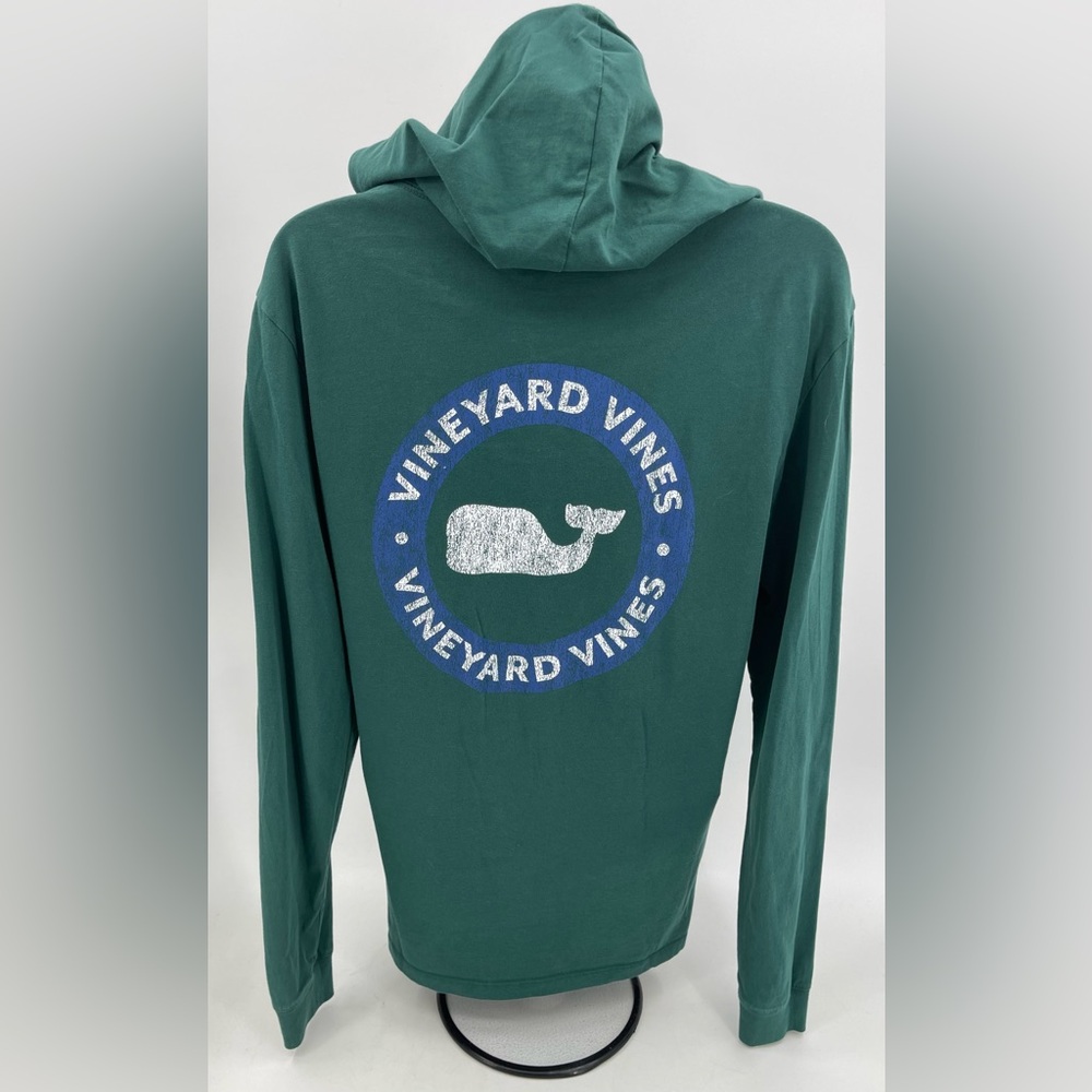 Vineyard Vines Green Long Sleeve Hooded Edgartown Pocket T-Shirt Unisex Size‎ XS